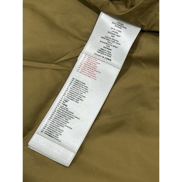 Lafuma Down Puffer Oz Vest Jacket Mens Size M Brown Full Zip & Snap - Picture 8 of 8